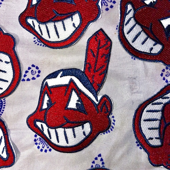 Cleveland Indians Chief Wahoo Iron On patch Vintage RARE MLB - Picture 2 of 6